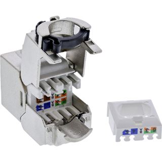 InLine 24er Bulk-Pack Keystone RJ45 Buchse Slim, SNAP-In, Cat.6A,