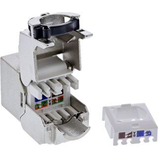 InLine 24er Bulk-Pack Keystone RJ45 Buchse Slim, SNAP-In, Cat.8.1,