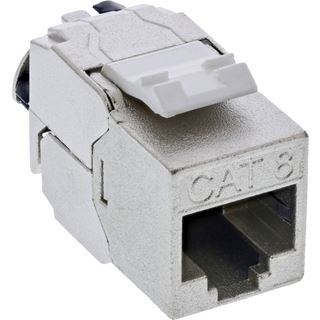 InLine Keystone RJ45 Buchse Slim, SNAP-In, Cat.8.1, integrierter