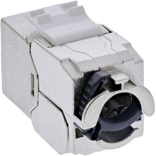 InLine Keystone RJ45 Buchse Slim, SNAP-In, Cat.8.1, integrierter