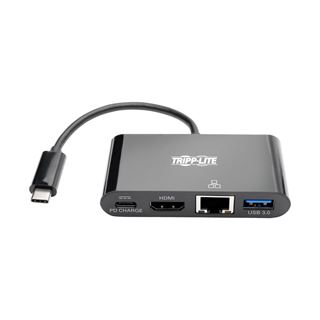 EATON TRIPPLITE USB-C Multiport Adapter - 4K HDMI USB-A Port GbE 60W