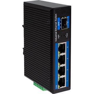 LogiLink Gigabit Ethernet Switch, 4-Port 1000 Mbps + 1 port SFP