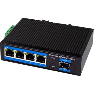 LogiLink Gigabit Ethernet Switch, 4-Port 1000 Mbps + 1 port SFP