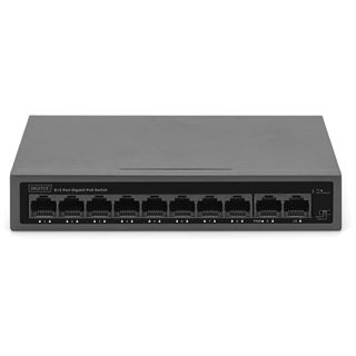Digitus Switch 8+2Port 10/100 30W GE PoE Unmanaged schwarz