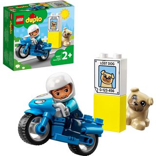 LEGO DUPLO 10967 Polizeimotorrad, Motorikspielzeug für