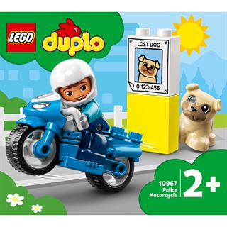 LEGO DUPLO 10967 Polizeimotorrad, Motorikspielzeug für