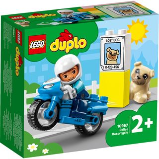 LEGO DUPLO 10967 Polizeimotorrad, Motorikspielzeug für