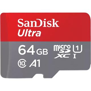 64GB SanDisk Ultra - Flash-Speicherkarte (microSDXC-an-SD-Adapter