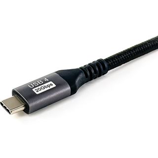 2.00m Equip USB Kabel 4.0 C -> C St/St 2.00m schwarz