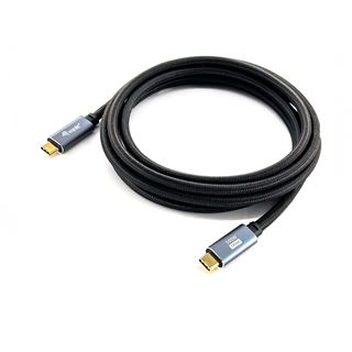2.00m Equip USB Kabel 3.2 C -> C St/St 2.00m 5A schwarz