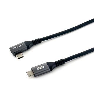 1.00m Equip USB Kabel 2.0 C -> C wink. St/St 1.00m 5A 480Mbps sw