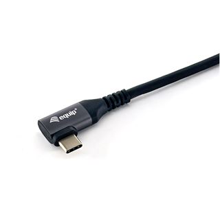 2.00m Equip USB Kabel 2.0 C -> C wink. St/St 2.00m 5A 480Mbps sw