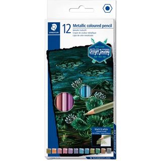 STAEDTLER "Design Journey" Buntstifte metallic 12-Set FSC