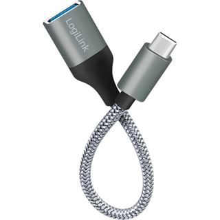 LogiLink Adapter USB-C USB-A (ST-BU) 0,15m Dark Grey