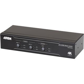 ATEN Technology VM0202HB HDMI Matrix Switch 2x2 True 4K mit Audio