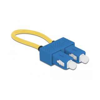 Delock LWL Loopback Adapter SC / UPC Singlemode blau