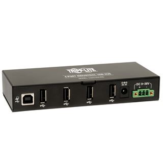 EATON Tripp Lite 4-Port Rugged Industrial USB 2.0 Hi-Speed Hub w 15KV