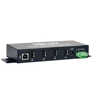 EATON Tripp Lite 4-Port Rugged Industrial USB 2.0 Hi-Speed Hub w 15KV