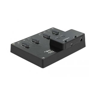 Delock M.2 Dockingstation f&uuml;r 4 x M.2 NVMe PCIe SSD mit Klon