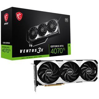 12GB MSI GeForce RTX 4070 Ti Ventus 3X E OC Aktiv PCIe 4.0 x16
