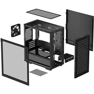 Deepcool CH370 Micro-ATX Geh&auml;use - schwarz