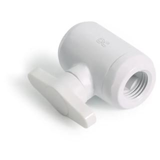 Alphacool Eiszapfen 2 Wege Kugelhahn G1/4 - White