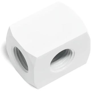 Alphacool HF Anschlussterminal TEE T-St&uuml;ck Rund G1/4 - White