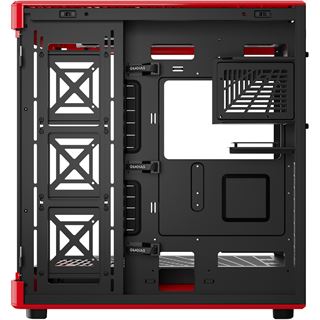 Gamdias Neso P1 BR Midi Tower ohne Netzteil schwarz/rot