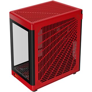 Gamdias Neso P1 BR Midi Tower ohne Netzteil schwarz/rot