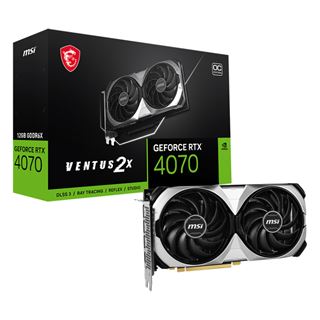 12GB MSI Geforce RTX 4070 Ventus 2X OC Aktiv PCIe 4.0 x16 (Retail)