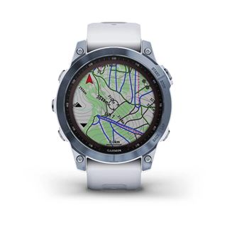 Garmin fenix 7 Sapphire Solar weiss/blau Titan