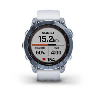 Garmin fenix 7 Sapphire Solar weiss/blau Titan