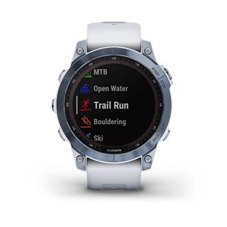 Garmin fenix 7 Sapphire Solar weiss/blau Titan