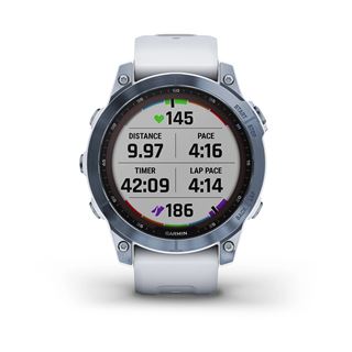 Garmin fenix 7 Sapphire Solar weiss/blau Titan