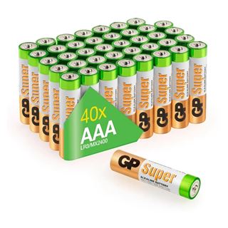 GP Batteries Super Alkaline Batterie AAA Micro 1,5V 40er Pack