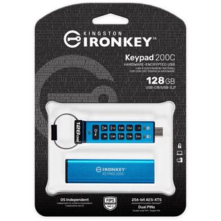 128GB KINGSTON USB-C IRONKEY KEYPAD 200C