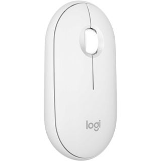 Logitech M350s Pebble Mouse 2 USB 2.4GHz Bluetooth wei&szlig;