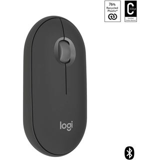 Logitech M350s Pebble Mouse 2 USB 2.4GHz Bluetooth Graphite (kabellos)