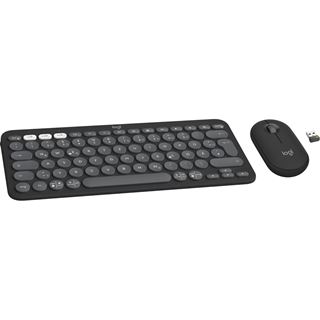 Logitech Pebble 2 Combo Deutsch USB und Bluetooth schwarz/grau