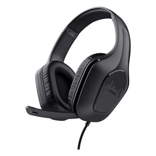 TRUST GXT415 ZIROX GAMING HEADSET 24990 mit Kabel Mikrofon schwarz