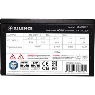 650 Watt Xilence Performance C+ Serie XP650R6.2 80+