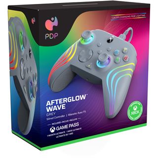PDP Controller kabelgebunden Afterglow Wave grau XBOX Serie