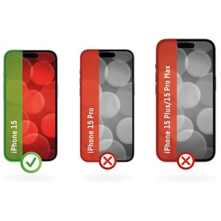 DISPLEX Real Glass + Case iPhone 15