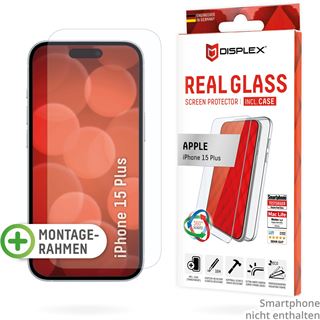 E.V.I. DISPLEX REAL GLASS + CASE IPHONE 15 PLUS