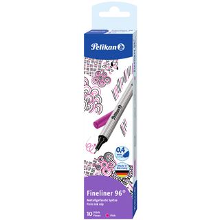 Pelikan Fineliner 96 pink 10 Stück 0.4mm Faltschachtel