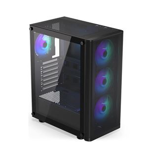 Endorfy Ventum 200 ARGB mit Sichtfenster Midi Tower ohne Netzteil