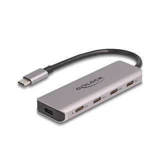 Delock USB 5 Gbps 4 Port USB Type-C Hub mit USB Type-C Anschluss