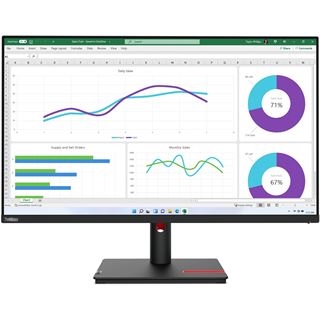 31.5" (80,01cm) Lenovo ThinkVision T34w-30 schwarz 2560x1440