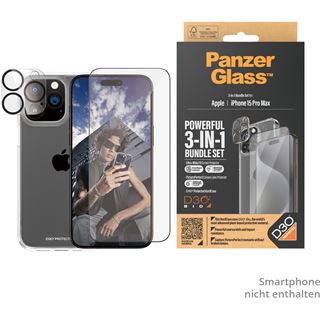 PanzerGlass iPhone 15 Pro Max 3-in-1 Pack