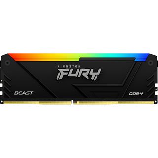 16GB Kingston FURY Beast RGB DDR4-3600 DIMM CL17 Dual Kit